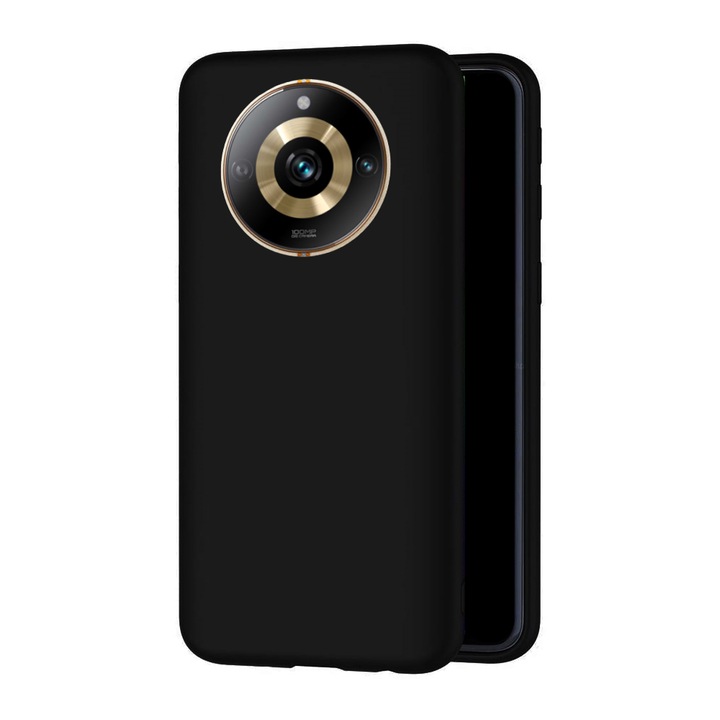 Кейс за телефон Realme 11 Pro+ 5G - черен силиконов гръб