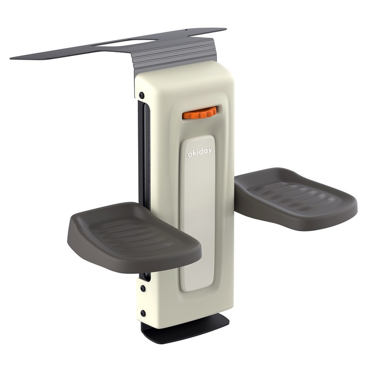 Suport pentru picioare pentru scaun auto Okiday, inaltator, accesoriu de voiaj premium bej