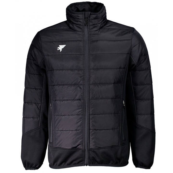 Geaca cu fermoar si gluga Explorer 103039.100, Joma, Negru, Negru