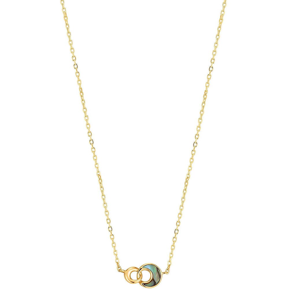 Orecchini Donna Ania Haie Turning Tides – Madreperla E Oro – Modello E027-07G – Chiusura Omega – Lunghi 1,8 Cm