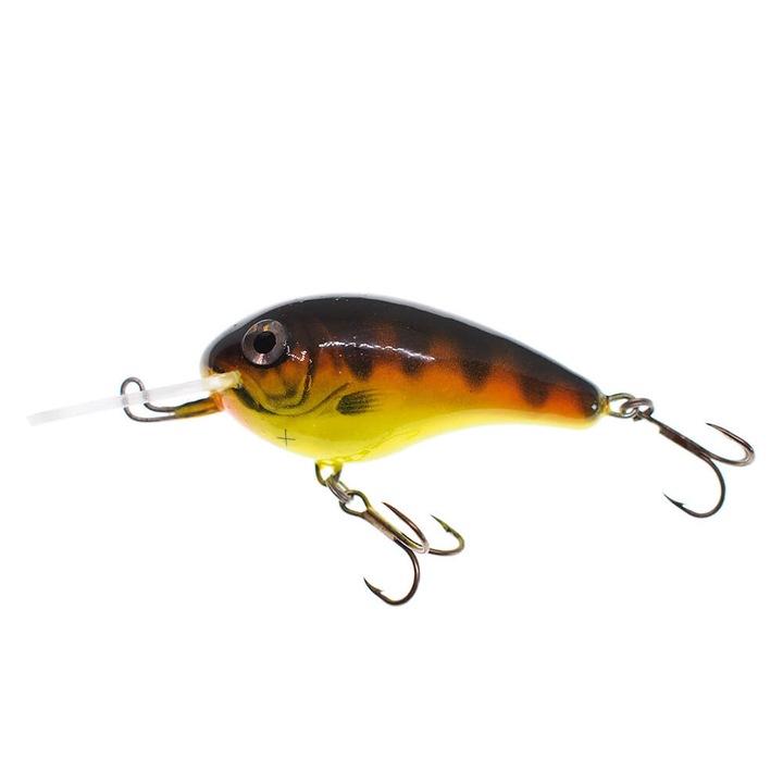 Vobler crankbait Wobbler Vidra Nautilus DR (Deep Runer) 6cm, 16gr, Floating, HP (Hot Perch) pentru pescuitul la somn, stiuca sau salau