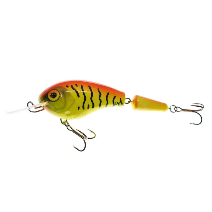Vobler articulat Wobbler Vidra Nautilus DR (Deep Runer) Jointed 8.5cm, 17gr, HT (Hot Tiger) pentru pescuitul la somn, stiuca sau salau