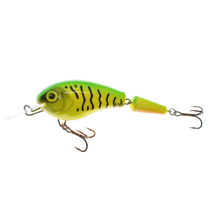 Vobler articulat Wobbler Vidra Nautilus DR (Deep Runer) Jointed 8.5cm, 17gr, FT (Fire Tiger) pentru pescuitul la somn, stiuca sau salau