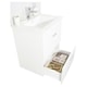 Set mobilier baza si lavoar Badenmob seria 067, suspendat, cu sertare, 70x46x52cm, Alb