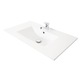 Set mobilier baza si lavoar Badenmob seria 067, cu sertare, 70x46x80cm, Alb