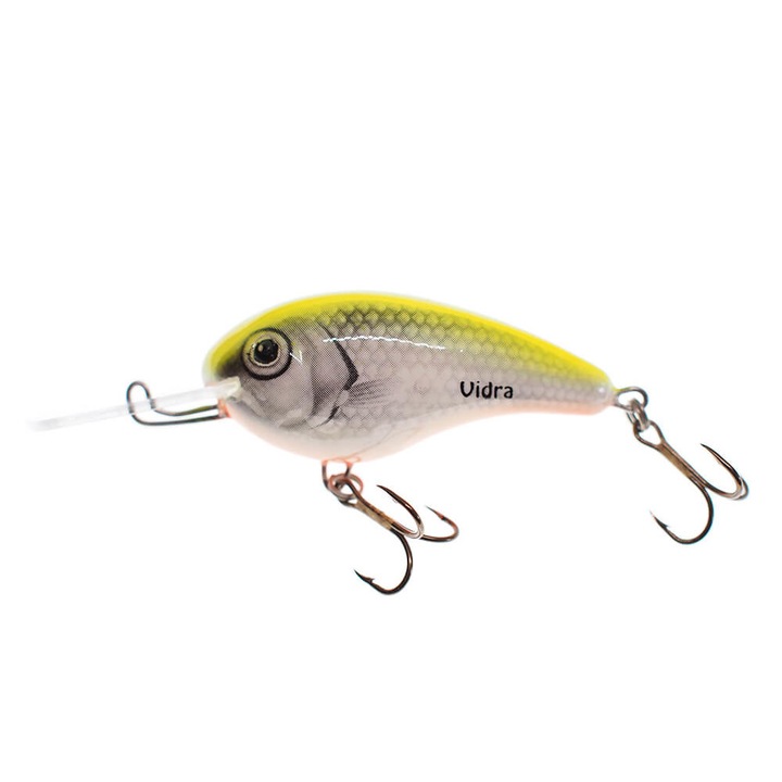 Vobler crankbait Wobbler Vidra Nautilus DR (Deep Runer) 6cm, 16gr, Floating, SFC (Silve Fluo-Chartreuse) pentru pescuitul la somn, stiuca sau salau