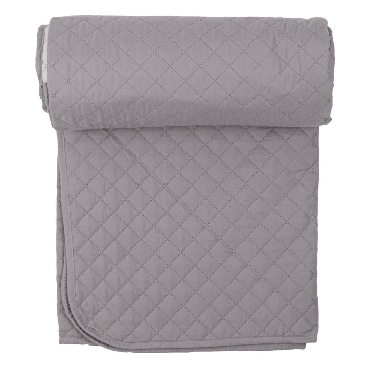 Одеяло Double Grey Shopiens®, с две страни в светло сиво и тъмно сиво, 160 x 230 см