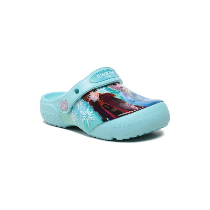 Papuci flip-flop fete, Crocs, Textil/Sintetic, Albastru