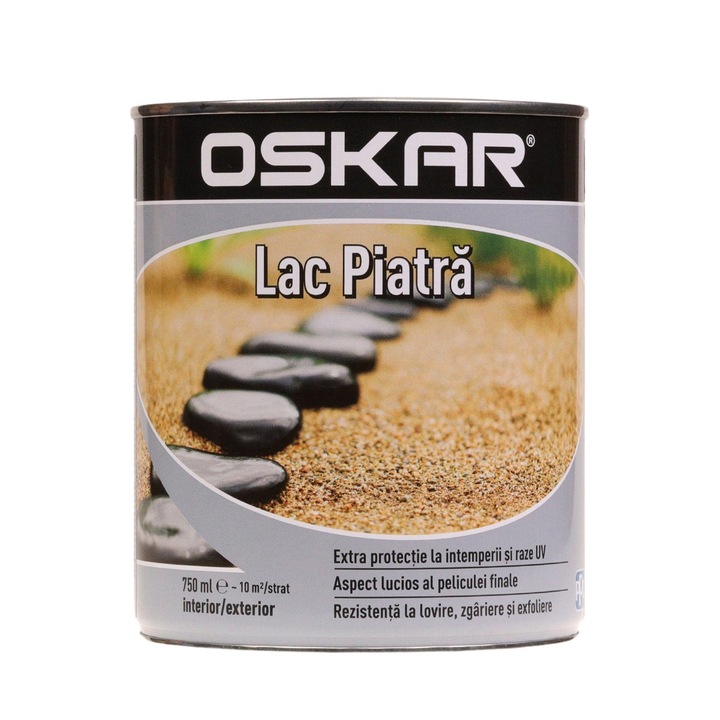 Oskar защитен лак, за камък, гланцов, безцветен, 0.75л