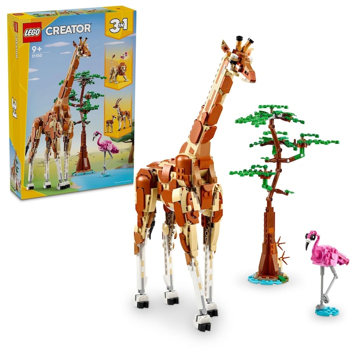 LEGO® Creator 3 in 1 - Animale salbatice din safari 31150, 780 piese