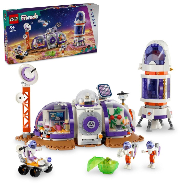 LEGO® Friends - Baza spatiala si racheta pe marte 42605, 981 piese