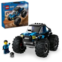 Set de constructie LEGO® City - Monster truck albastru 60402, 148 piese, Jucarii pentru Baieti si Fete, Cadou pentru Baieti de 5+ ani Pasionati de Jocuri Interactive