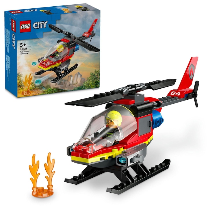 LEGO® CITY 60411 Tűzoltó mentőhelikopter