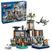 Set de constructie LEGO® City - Insula-inchisoare 60419, 980 piese, Jucarii pentru Baieti si Fete de 7+ ani, Jucarii Interactive, Cadou pentru Baieti si Fete Pasionati de Jocuri Interactive