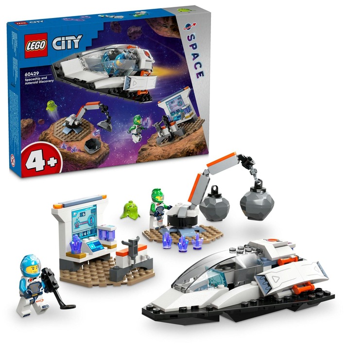 LEGO® City - Nava spatiala si descoperirea unui asteroid 60429, 126 piese