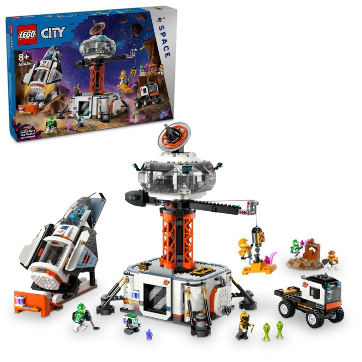 LEGO® City - Космическа база и ракетна площадка 60434, 1422 части