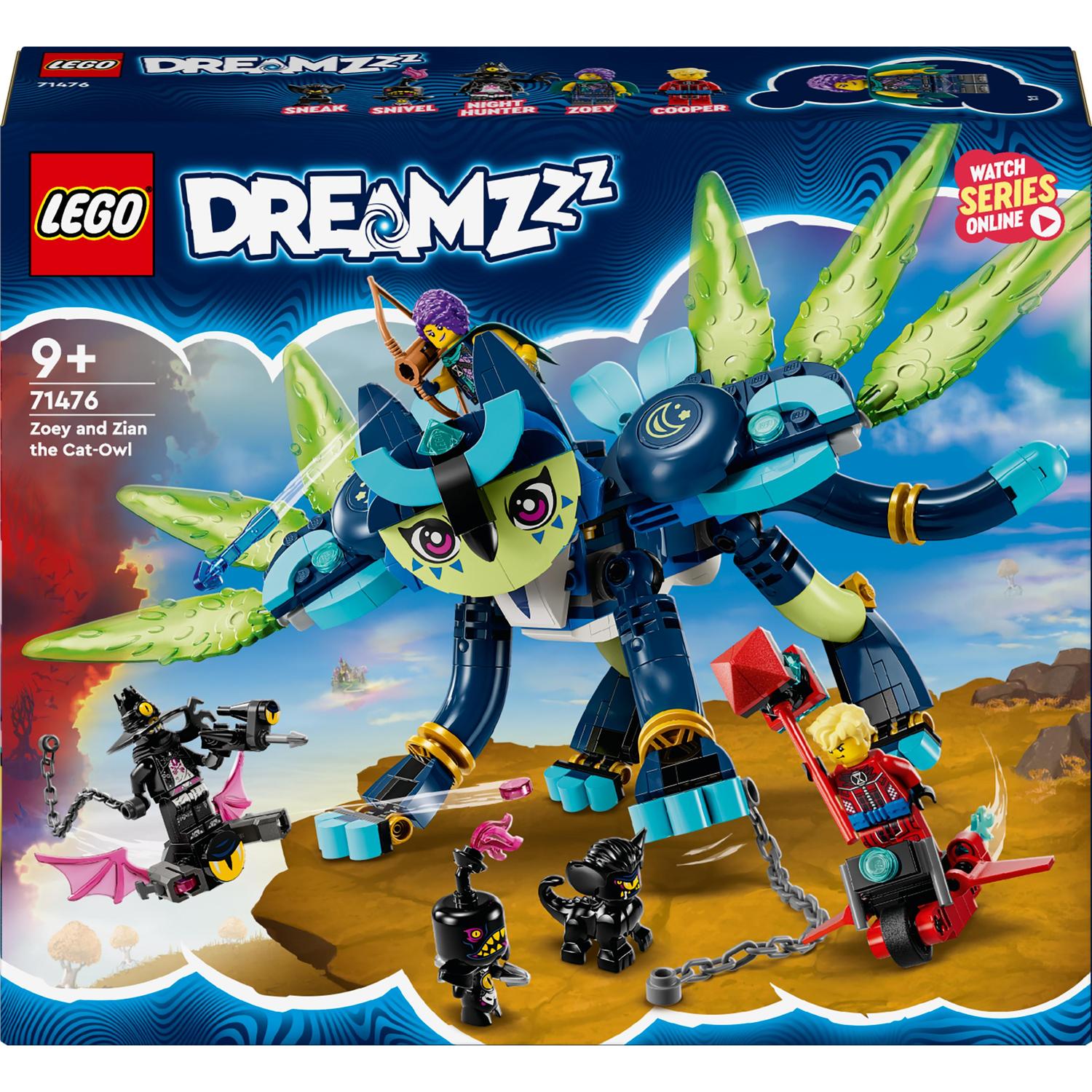LEGO® DREAMZzz™ - Zoey si pisica-bufnita Zian 71476, 437 piese