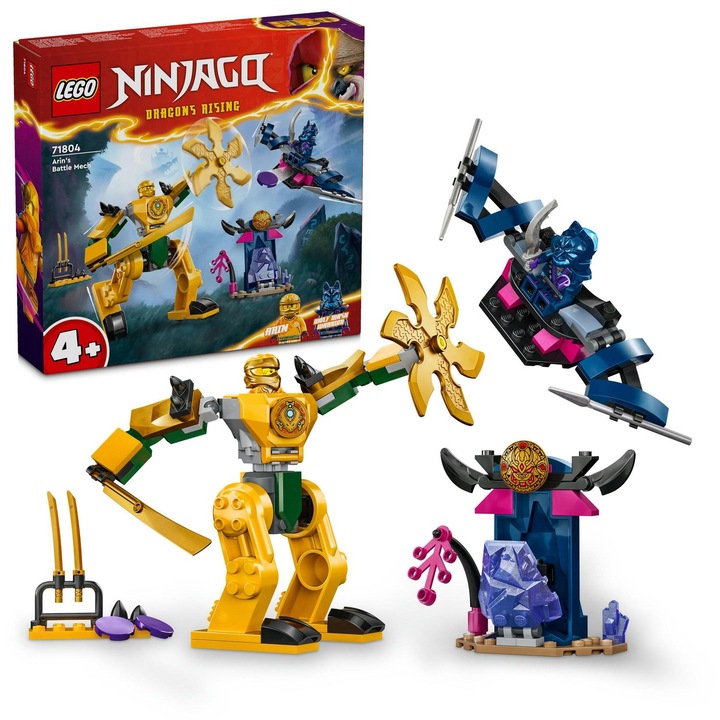 LEGO® Ninjago® - Robotul de lupta al lui Arin 71804, 104 piese