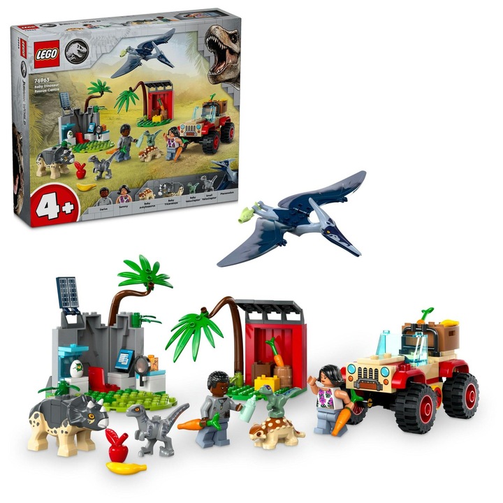 LEGO® JURRASIC WORLD - Спасителен център за бебета динозаври 76963, 139 части