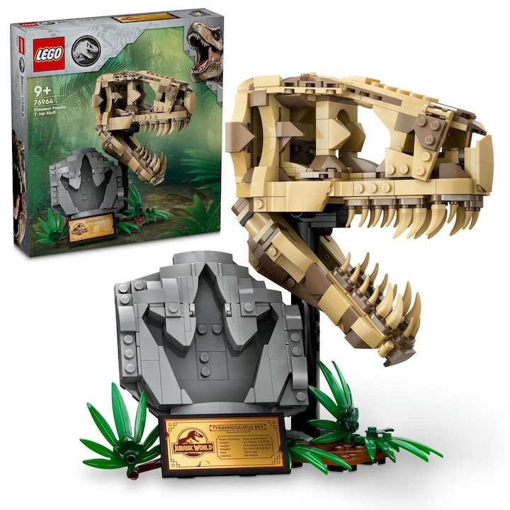 LEGO® JURRASIC WORLD - Dinosaur fossils: Череп T. REX 76964, 577 части