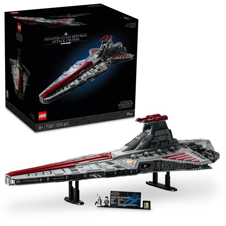 LEGO® Star Wars™ - Crucisator de atac al republicii din clasa Venator 75367, 5374 piese