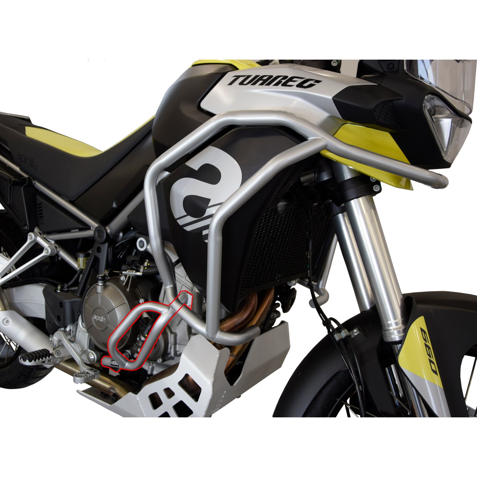 Bare protectie motor CRASH BARS HEED Aprilia Tuareg 660 inferior