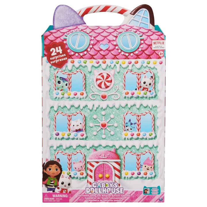 Calendar Advent cu accesorii, Gabbys Dollhouse, Multicolor
