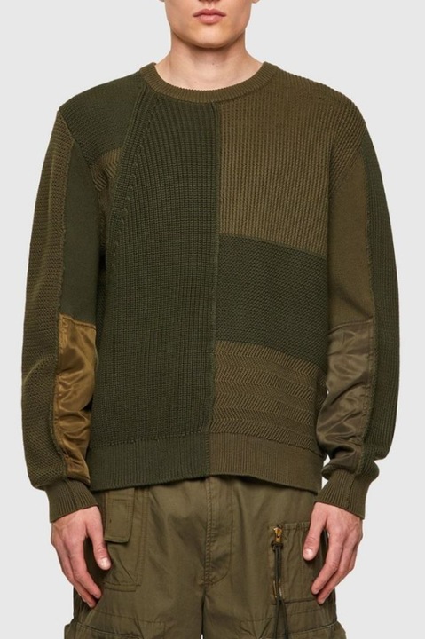 Пуловер Diesel, зелен, S