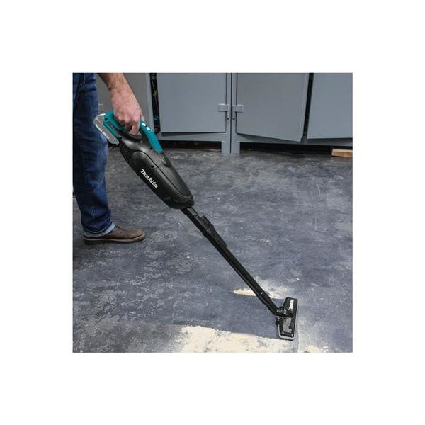 Aspirator vertical Makita, 18V, 0.5l, negru/albastru, 30W, 2 viteze, LED, fara acumulator