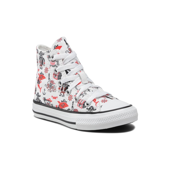 Tenisi baieti, Converse, 300431108, Textil, Alb, Alb