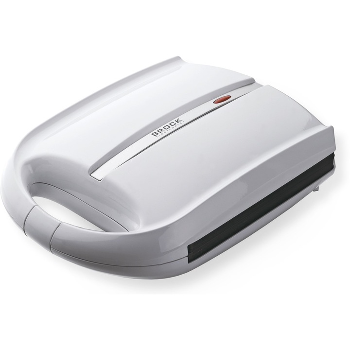 Уред за сандвичи Brock SSM 3008 WH, 1400 W, 8 триъгълника, Термоизолиран, Бял