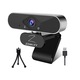 Уеб камера Zennify, Full HD Webcam, 30 кадъра в секунда, Plug and Play, Резолюция 1920 x 1080, 360 градуса ротация, 120 градуса ъгъл, Микрофон за намаляване на шума, USB 2.0, Включени статив, микрофибърна кърпа и защитен калъф