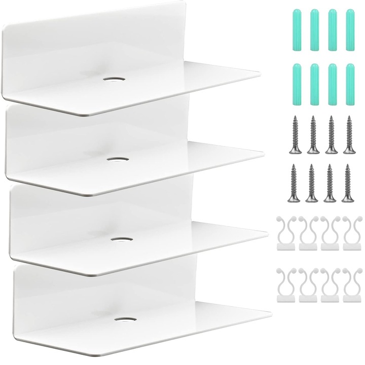 Raft, 4 buc, 23x10 cm, moderne, acril