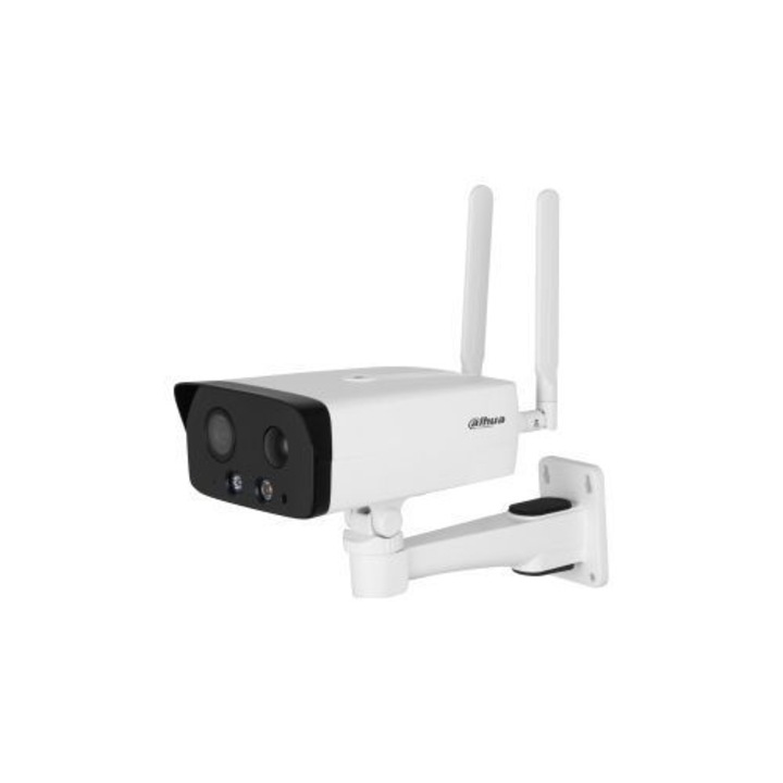 Camera Supraveghere WiFi 4K Ultra HD, Quad Camera 8MP, Zoom Optic 99X, Incarcare Solara, Rotire PTZ 355°, Detectie AI + PIR, Vedere Nocturna Color, Dual Screen