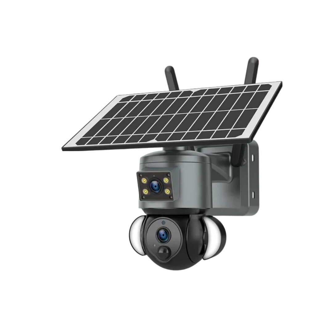 4G 4K Ultra HD megfigyelő kamera, kettős kamera 4 MP+4 MP, 10X ZOOM ...