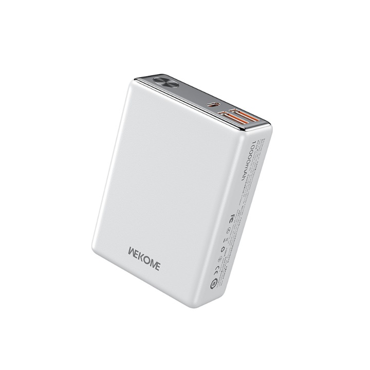 Powerbank, Wekome, 1000 mAh, fehér