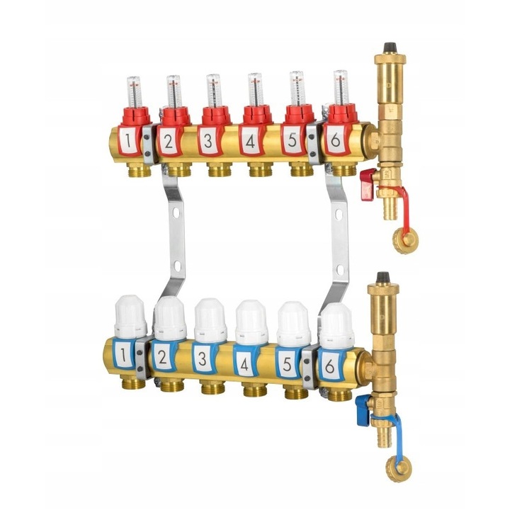 DISTRIBUITOR INCALZIRE PARDOSEALA, DIAMOND, OTEL, 8 CIRCUITE