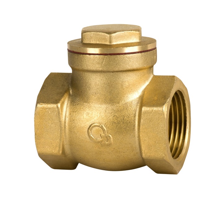 Възвратен клапан, Диамант, Месинг, 1", Rimex, 61.5 мм, Злато