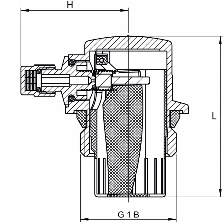 Supapa aerisire automata, Diamond, 36 x 57 mm, Argintiu