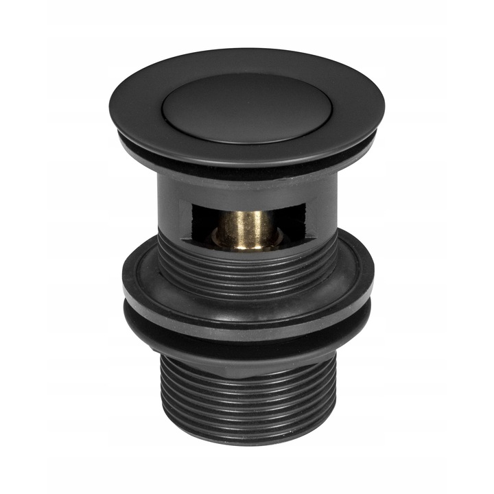 Dugó, GYÉMÁNT, sárgaréz, 11/4", fekete