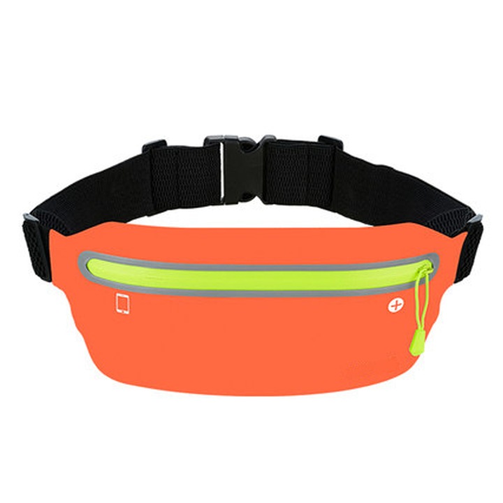 Ultravékony, vízálló sporttáska szabadtéri tevékenységekhez, fekete, 30x15cm