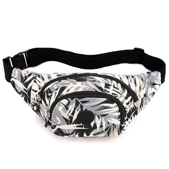 Sportos övtáska, vízálló, állítható pánttal, utazáshoz és edzéshez, fekete