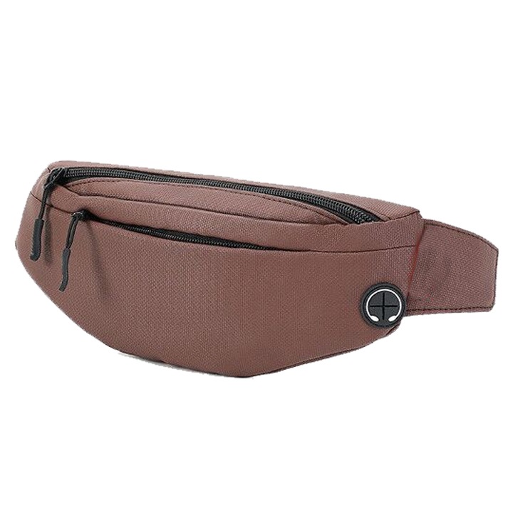 Sporttáska 4 cipzáras zsebbel, kültéri tevékenységekhez, többszínű