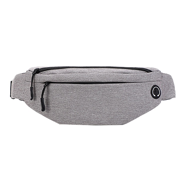 Vízálló sporttáska, 4 rekeszes, futáshoz, sétához, utazáshoz, fekete