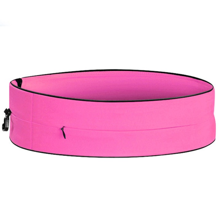 Multifunkcionális sporttáska futáshoz bővíthető zsebekkel, fekete