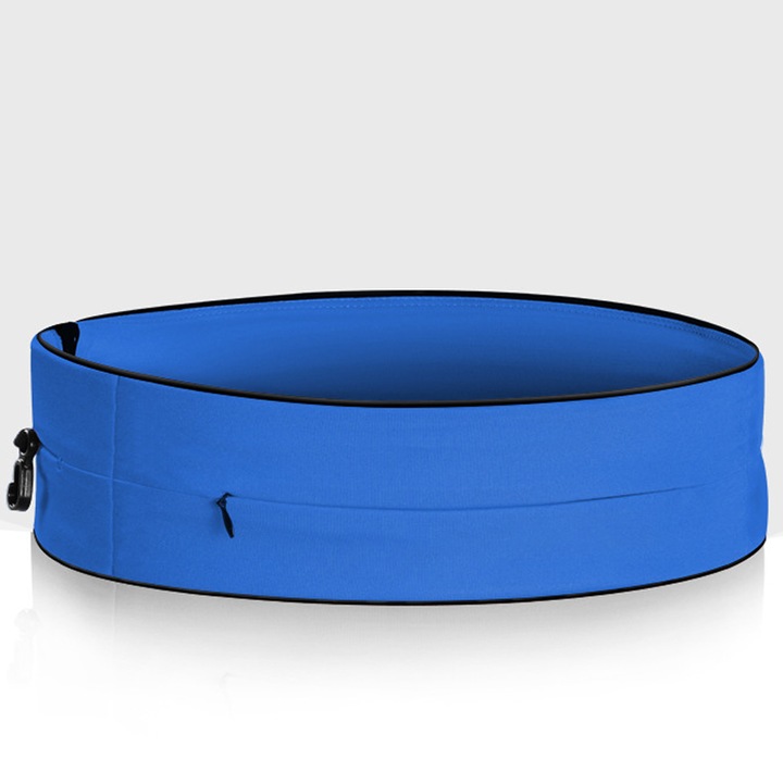 Multifunkcionális sporttáska futáshoz, nagyméretű zsebbel, fekete