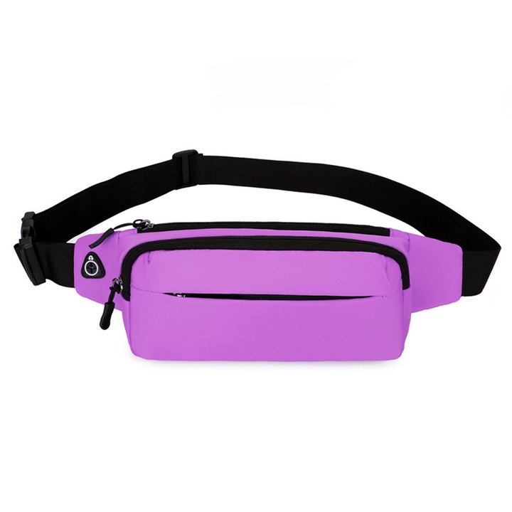 Sportos övtáska, modern övtáska, ideális fesztiválokra és szabadidőre, fekete