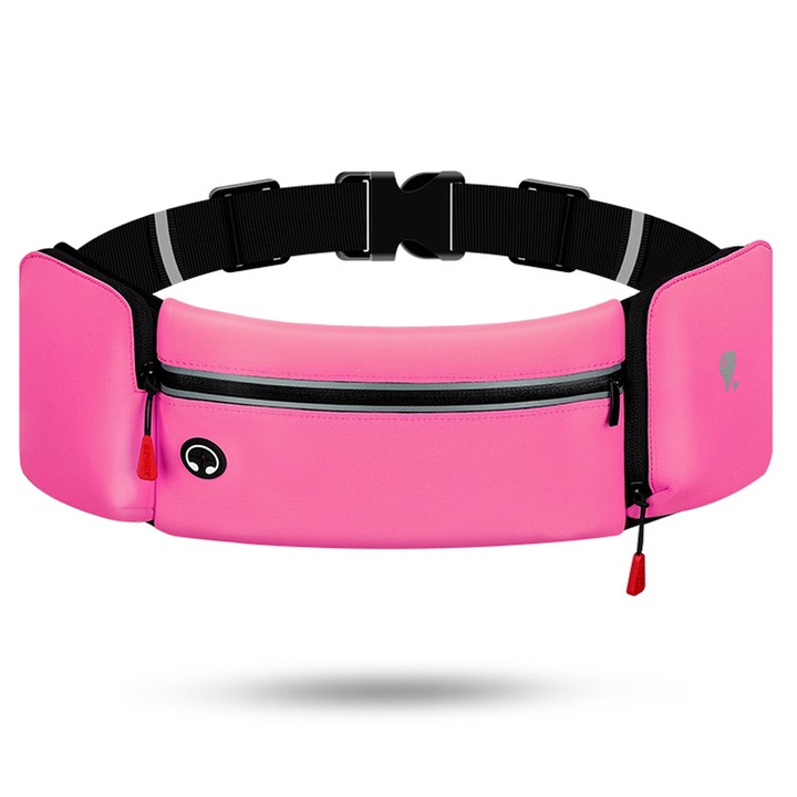 Sportos övtáska, futóöv, állítható, 24"-46" derékméretre, 24 oz-os vizespalackhoz