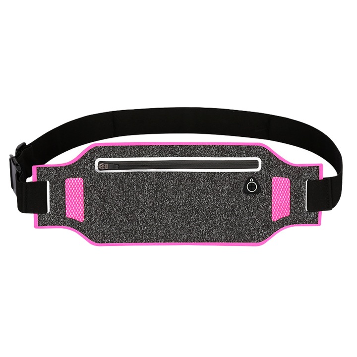 Multifunkcionális sporttáska futáshoz, szellőző hálós kialakítás, fényvisszaverő csíkok, uniszex