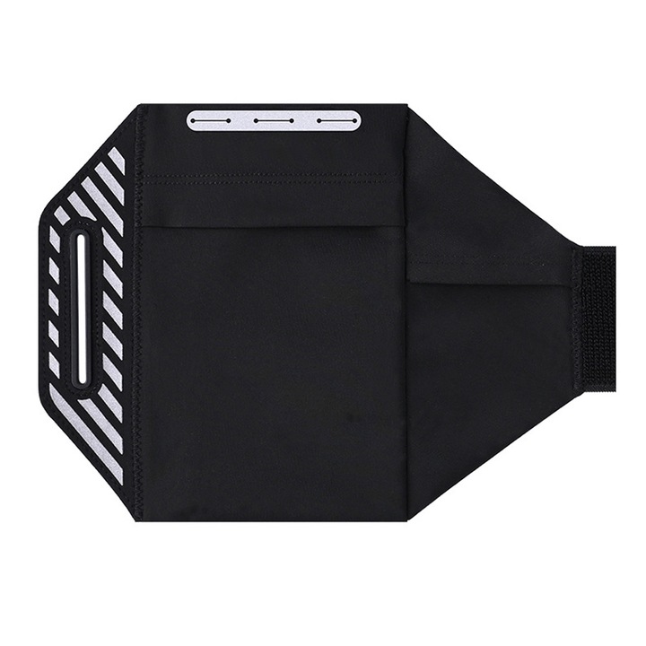 QttvbTna telefon futópad, légáteresztő lycra, 3 lyukú kialakítás, fényvisszaverő, akár 6,2 hüvelyk